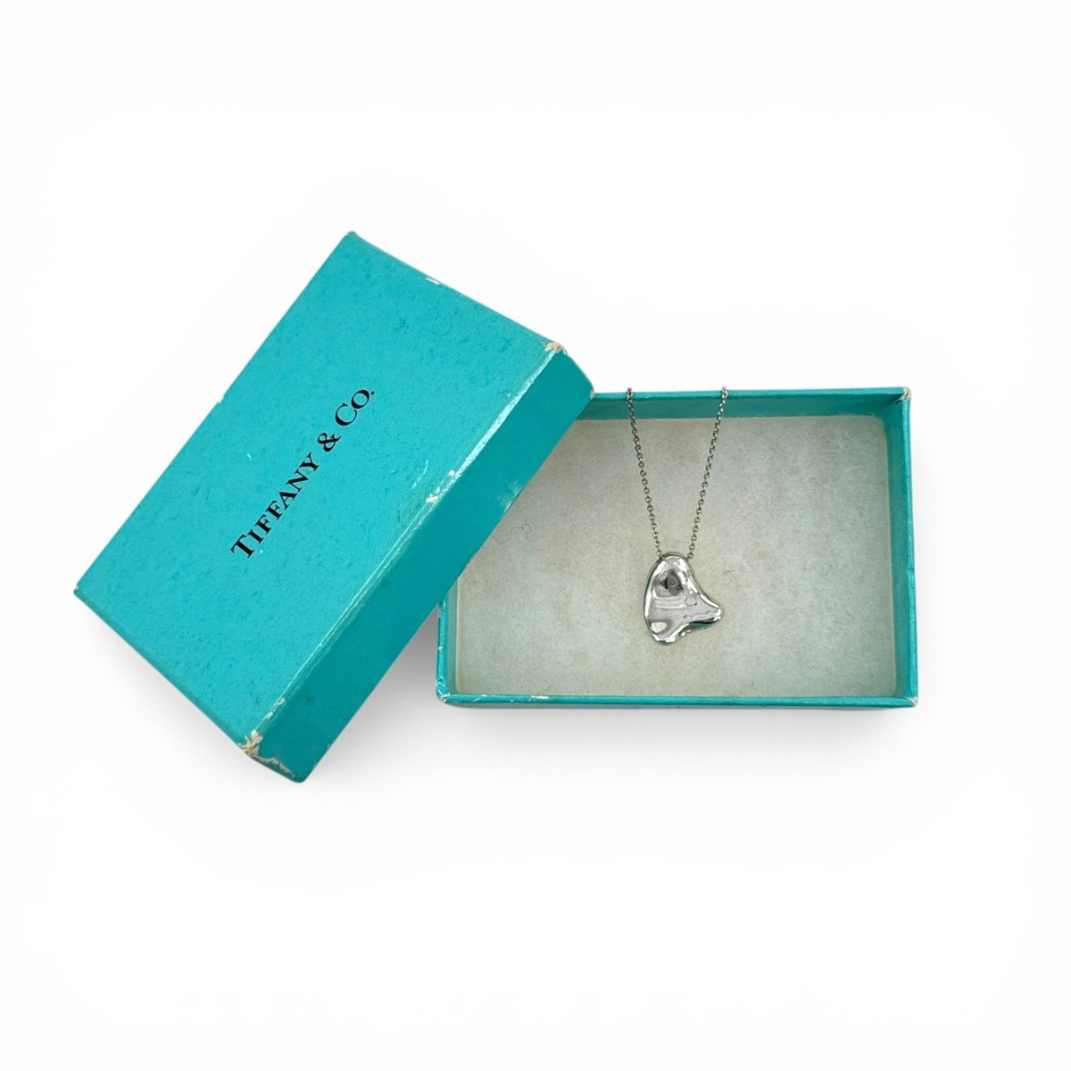 Auth TIFFANY & Co Paloma Picasso Sterling Silver Full Heart