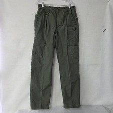 Propper Men Olive Green Cargo Pants Size 34x31.5 Polyester Cotton Ripstop Work