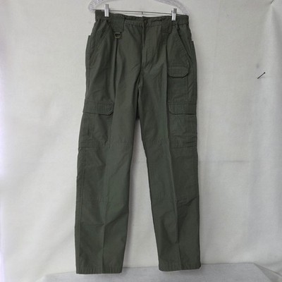 Propper Men Olive Green Cargo Pants Size 34x31.5 Polyester Cotton Ripstop Work