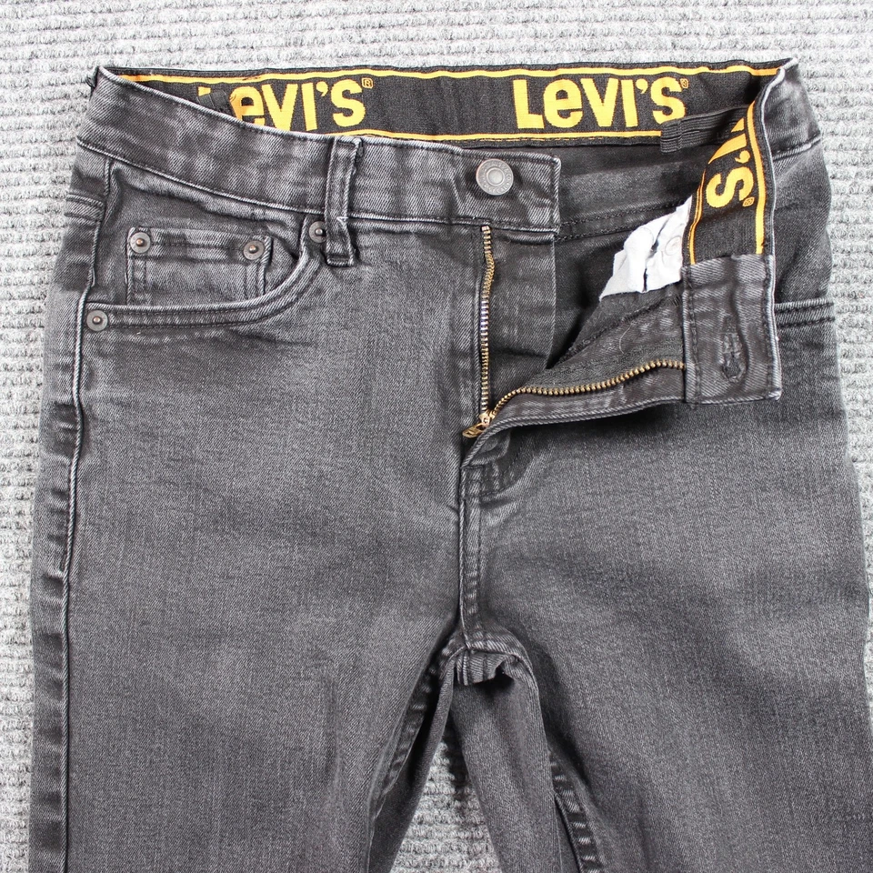 Levi’s Jeans Niños 16 28x30 Gris 510 Ajustado Elastizado Cintura Ajustable Foto 4 de 4