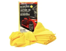 Kirkland Signature Ultra Plush Microfiber Towel, Yellow, 16 in X 16 In, 36-Count