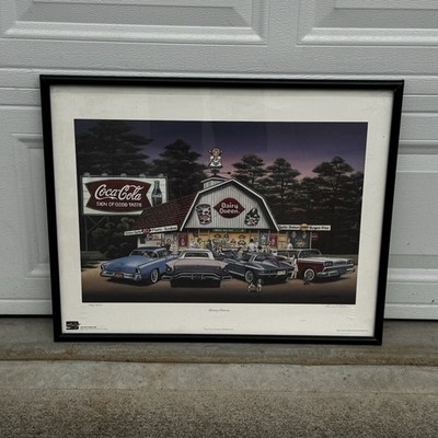 Vintage Coca Cola Dairy Queen Print 1998 Sharing Memories Renfroe 783/1500