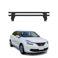 Menabo DachträGer GrundtäGer FüR Suzuki Baleno 2015-2019 Pre-Fl 50Kg Alu Schwarz