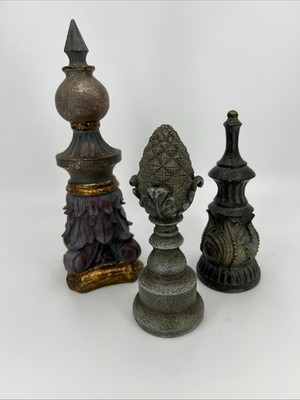 VTG Lot 3 Pineapple Italianate Architectural Finial Table Top Decor 2002 Orion's