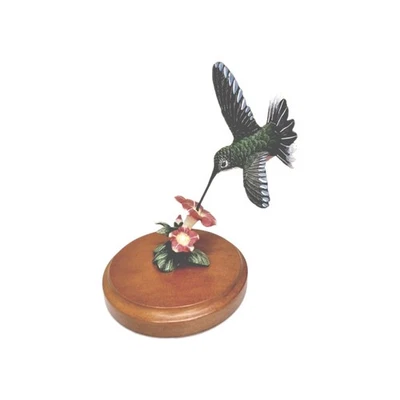 Second Nature Design Wildlife Collectibles Figurine Hummingbird And Flower - Image 1 of 4