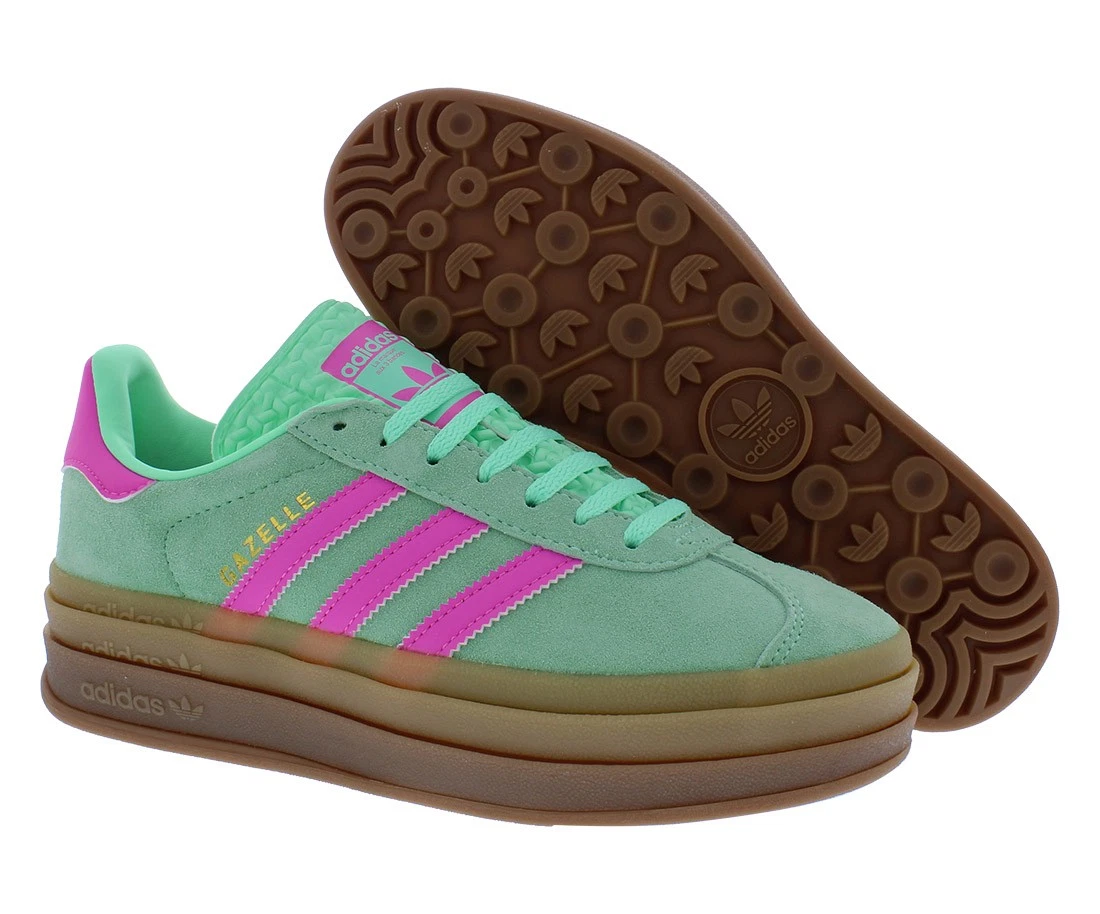 adidas gazelle silver green womens adidas Gazelle Bold - Women's