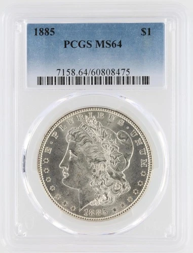 1885 Morgan Silver Dollar PCGS MS64 S$1 Philadelphia Minted No Reserve