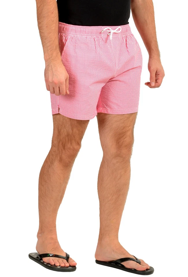 Pantalones Cortos de Natación Hugo Boss Para Hombre "Velvetfish" Rayas EE. UU. 2XL IT 56 Foto 3 de 4