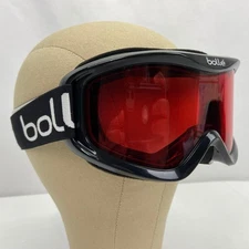 Bolle Mojo Unisex Adult Ski Snow Goggles Black w/ Red Lens Adjustable