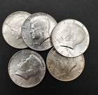 New ListingLot of 5 -  1964 Kennedy Half Dollars- 90% Silver - Circulated