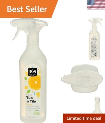 Eco-Friendly Tub & Tile Cleaner, Natural Lemon Scent - 26 Fl Oz Spray Bottle