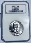1954-S Benjamin Franklin Silver Half Dollar NGC MS64  ##025
