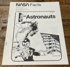 Vtg 1982 NASA Fact Sheet KSC 232-8 Astronauts