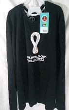 OFFICAL FIFA World Cup Qatar 2022 Long Sleeve T-Shirt L Extra Large Soccer