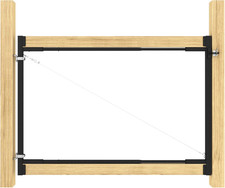 Adjustable anti Sag Gate Kit for Wooden Fences 36In-72In Width X 4'-5' Height -