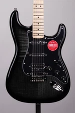 Squier Affinity Series Stratocaster FMT HSS Electric Guitar - Black Burst