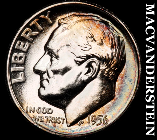 1956 Roosevelt Dime- Silver- Choice Gem Proof Luster No Reserve #i9574