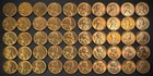 1955-S Lincoln Wheat Cent Penny RED LUSTROUS Uncirculated Roll Of 50 Coins