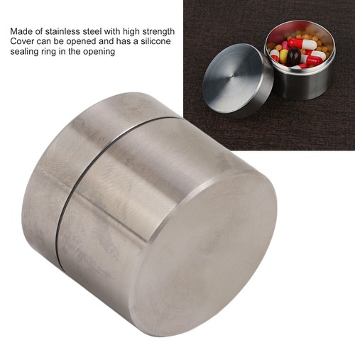 Stainless Steel Sealing Case Tea Leaf Canister Container Can Mini Portable Box - Picture 14 of 21