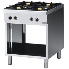 Gastro Gas Gasherd 2 x 3,6 kW + 2 x 5 kW 700 x 650 x 850 mm Unterbau Modular IT