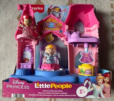 Fisher Price Little People Disney Princess Shimmer & Glow Dress Shop- New In Box