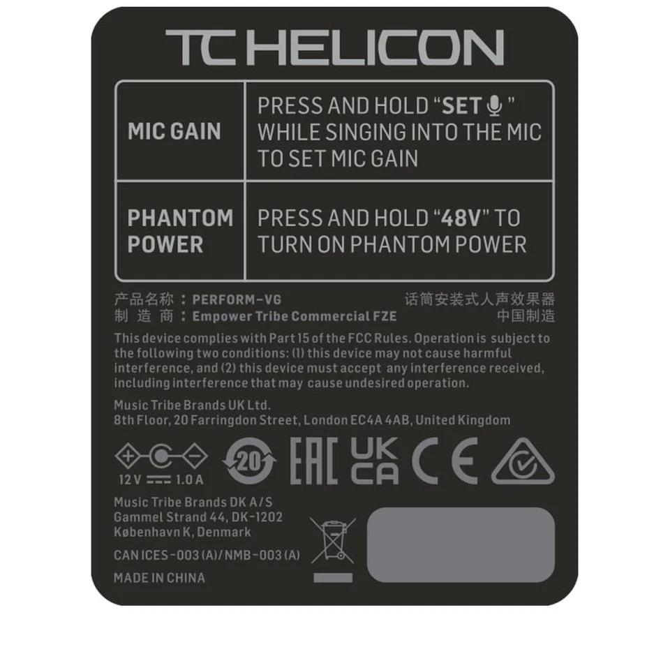 TC HELICON Vocal Processor PERFORM-VG [Official Japanese Product] - Image 2 of 2