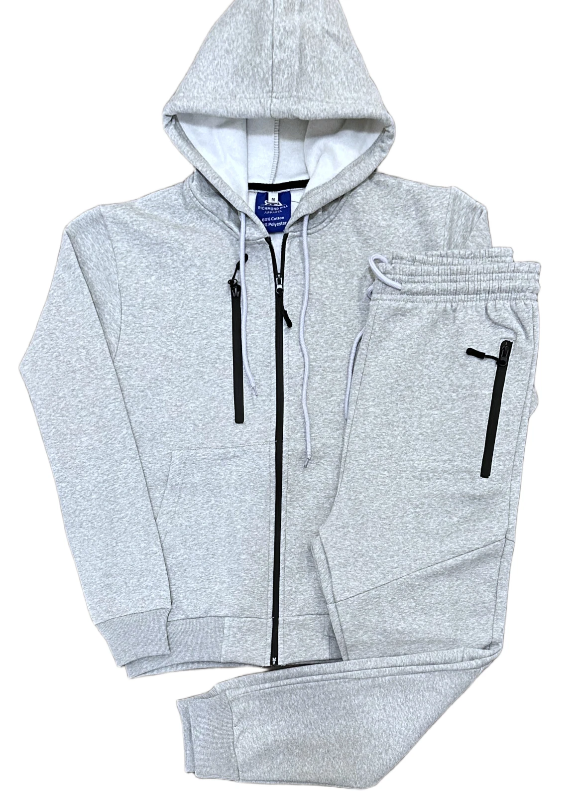 Men's Sweat suit Solid and Camouflage Warm 2-Piece Jogger Fleece Tracksuit