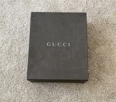 Gucci Empty Brown Boot/Shoe Box (13.5  x 11  x 4 ) Vintage & Authentic & Rare