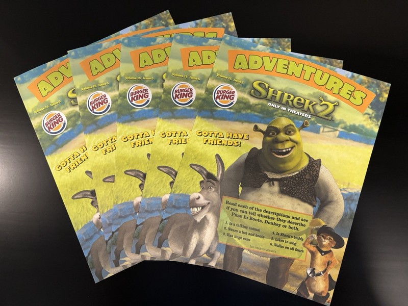 2004 Burger King Shrek 2 Adventures Magazine Vol 15 #5 NEW lot of 5
