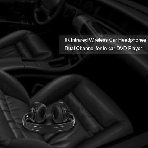 Auriculares estéreo para automóvil inalámbricos infrarrojos IR para reproductor de DVD - Imagen 2 de 11
