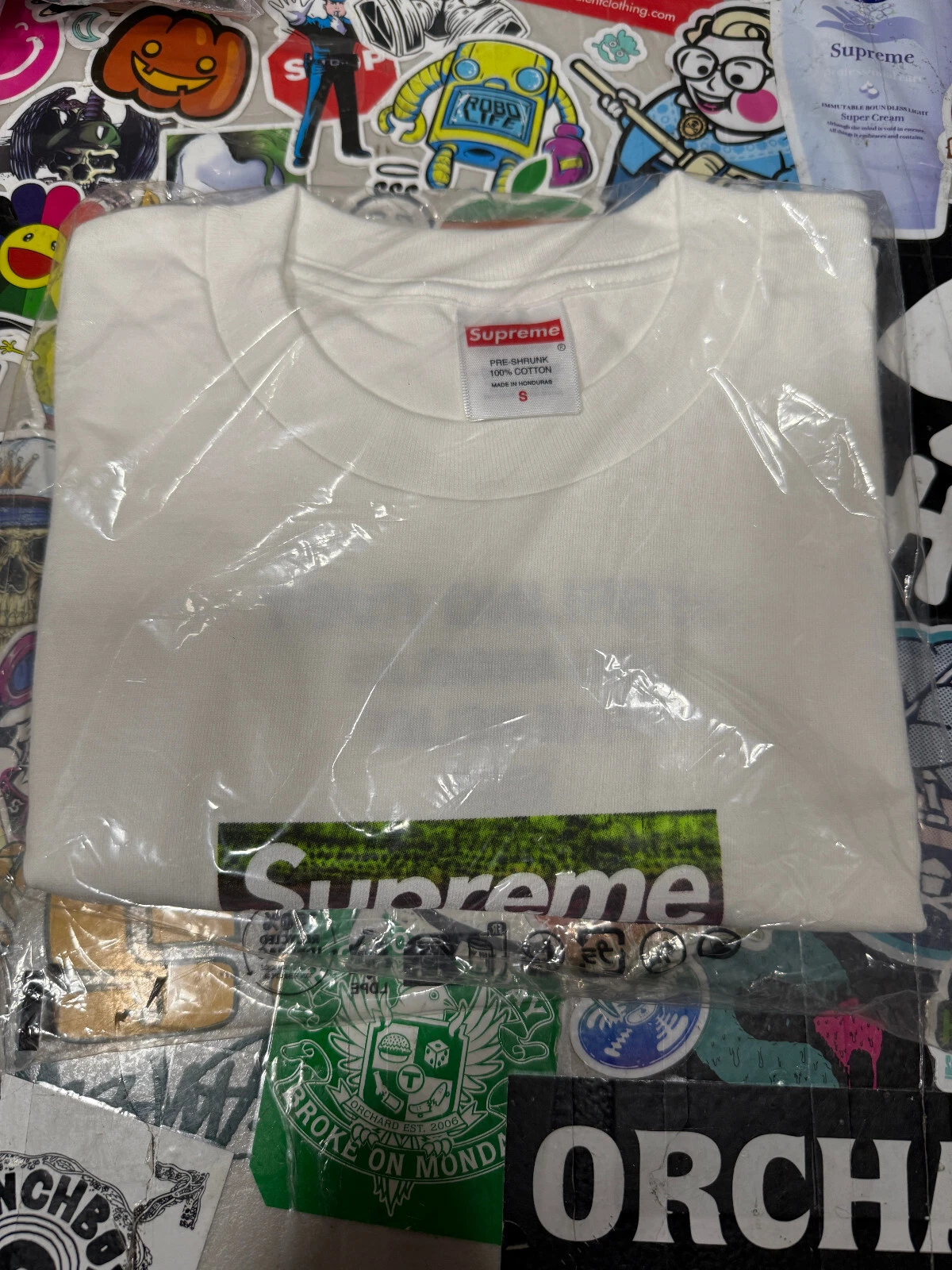 Tee shirt Supreme Los Angeles Fire Relief Box Logo Taille S NEUF SOUS BLISTER
