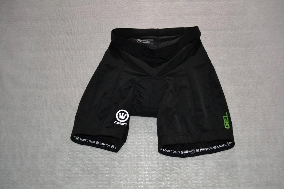 43573-a Pantalones Cortos de Ciclismo Canari Acolchados Gel Compresión Talla Mediana Adulto Mujer Foto 2 de 4