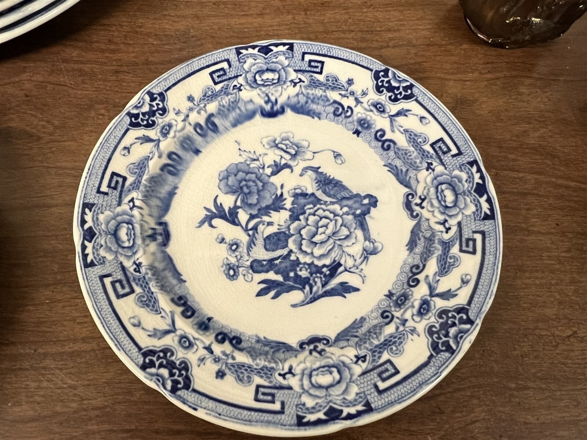 Mason's Ironstone Blue Pheasant Salad Plate 7-1/4