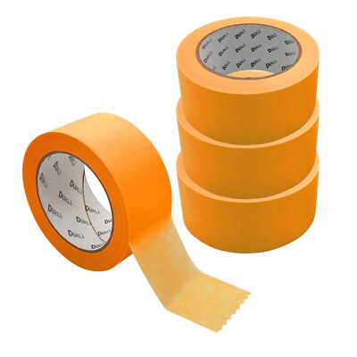 4x Kreppband Goldband 48 mm x 50m eco Acrylat Abdeckbänder für Maler Lackierer