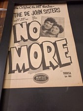 The De John Sisters No More Rare Original Promo Poster Ad Framed!