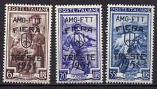TRIESTE ZONA A AMG-FTT 1951 -  121»123 - Serie MNH** Fiera  #S#XTR