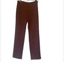 High waisted vintage 70s maroon polyester flared pants sz 26  