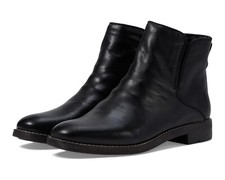 Franco Sarto Z101124 Women's Black Leather Marcus Ankle Booties Size 7.5 W