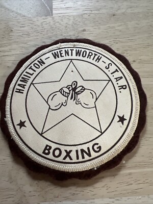 Vintage  RARE  Hamilton-Wentworth- S.T.A.R.  BOXING Canada Patch