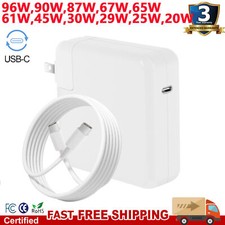 96W USB-C POWER ADAPTER CABLE - MacBook Pro 15" A1707,A1990, 16" A2141 2018,2019