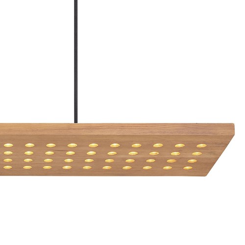 Lampada di Legno Luce a Sospensione Sala da Pranzo Cucina LED 3 Stufendimmer - Foto 6 di 7