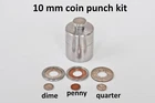 2/5" 10 mm Coin Ring Tool KIT for US Quarter Dime Penny Dollar CENTER PUNCH Hole