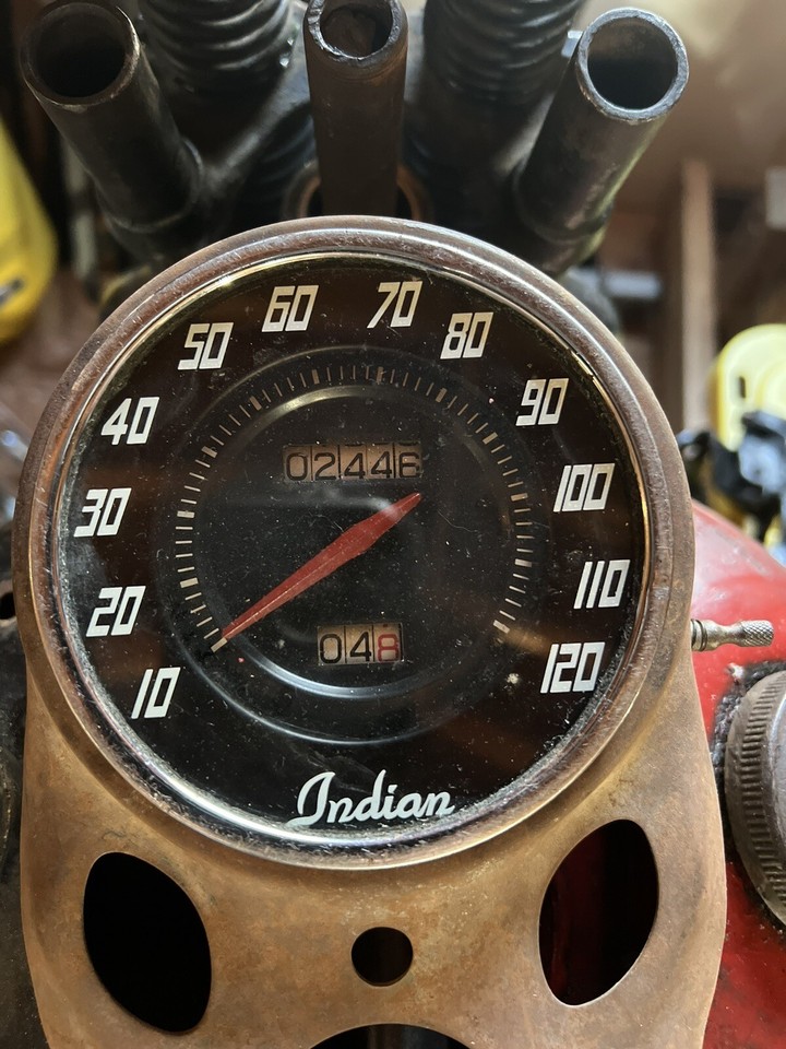 1950’s Indian Motorcycle Speedometer Vintage Indian Speedometer eBay