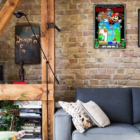 SUPER MARIO BROS 3 POSTER ART Metal Print Tin Sign Retro Gaming Arcade 8bit Nes