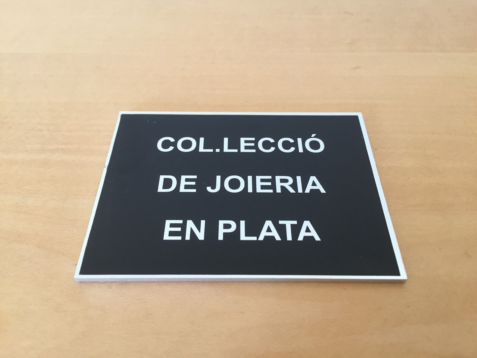 Display Plate Exposant Complete Free Shipping Plaque Col.lecció Silver Of Los Angeles Mall IN Jewellery