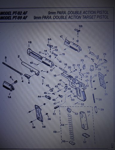 Ace Case Doppia Custodia Rivista Per Taurus PT-92, PT-99, PT-100 – Made In USA, Cordura, Nera