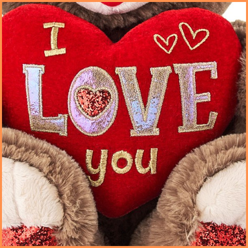 Way to Celebrate! Valentine's Day 15in Sweetheart Teddy Bear 2023, Red 