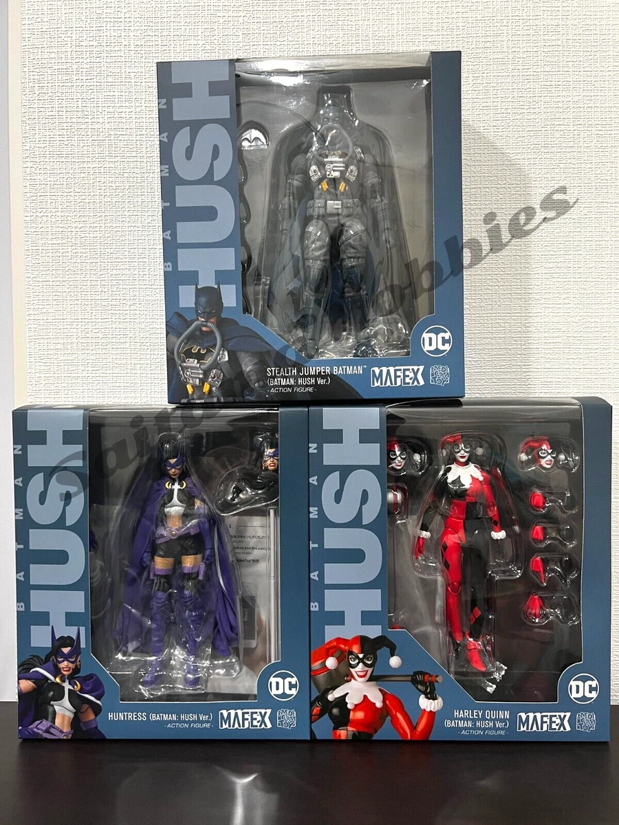 MAFEX HARLEY QUINN & STEALTH JUMPER BATMAN & HUNTRESS Hush Ver. Action Figure