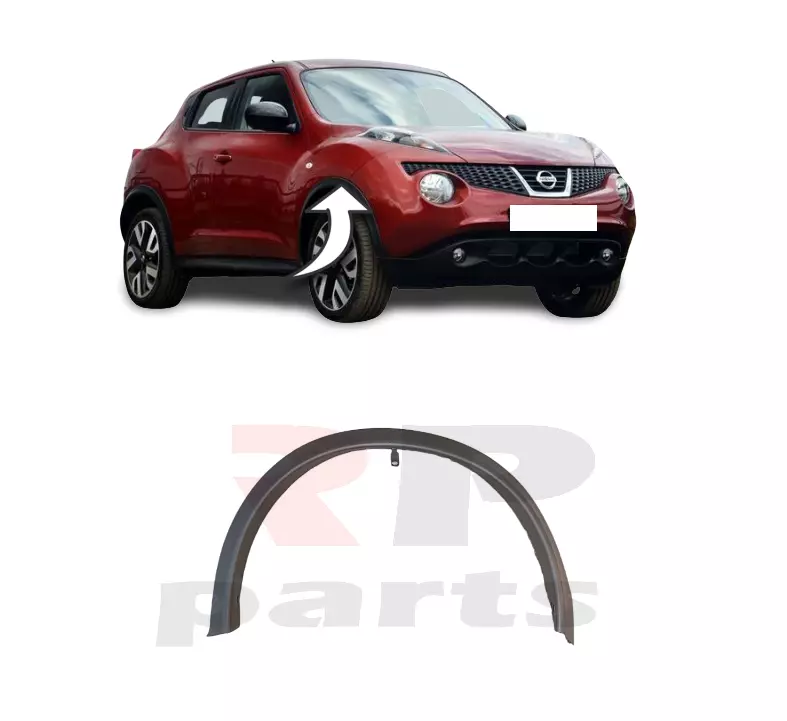 FOR NISSAN JUKE 2010 2014 NEW FRONT FENDER WHEEL ARCH TRIM MOLDING BLACK RIGHT