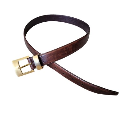Fossil Two Tone Brown leather belt sz.M s-l400.jpg main image 4
